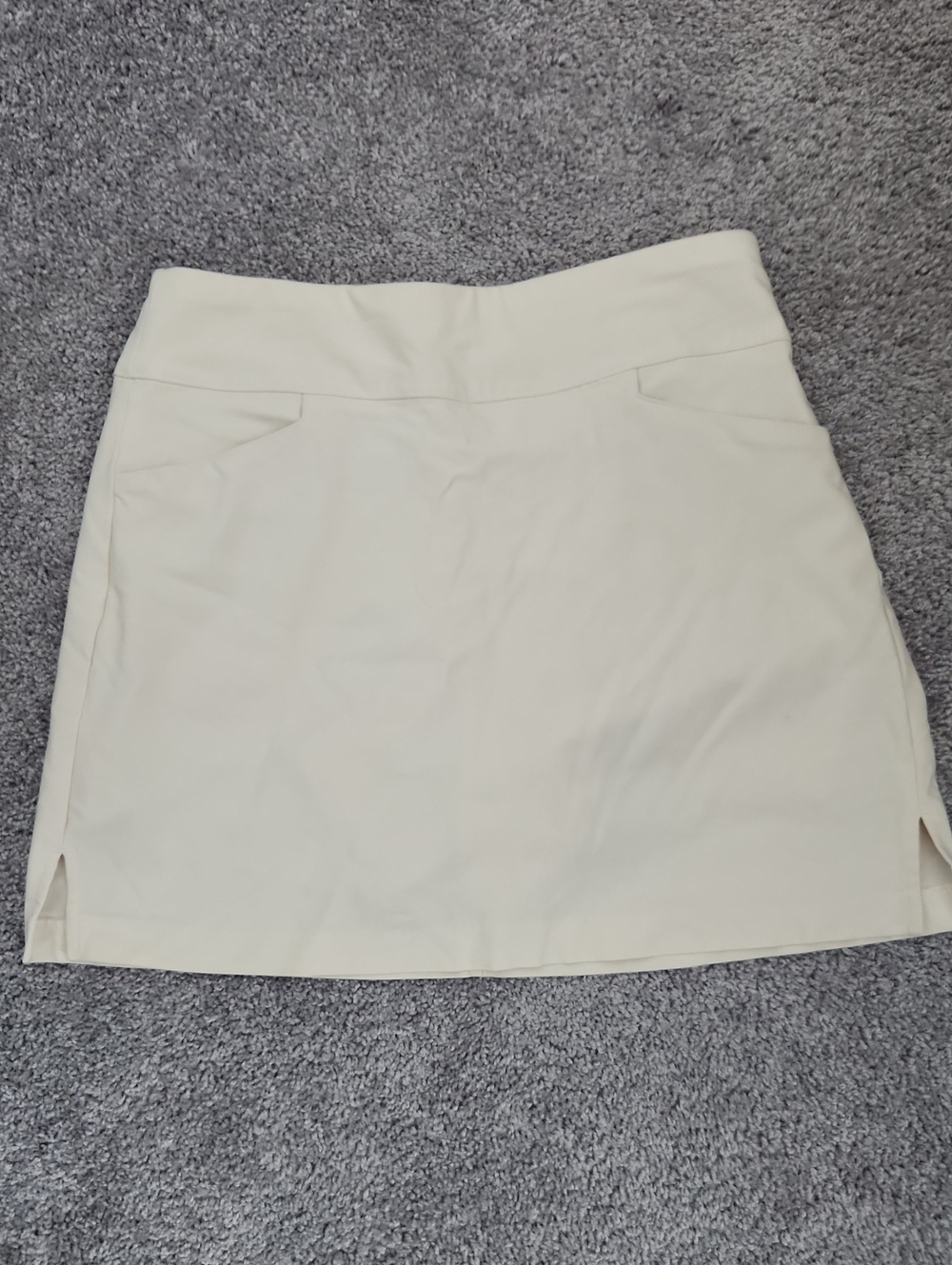 Lady Hagen Cream Skort with Front Pockets